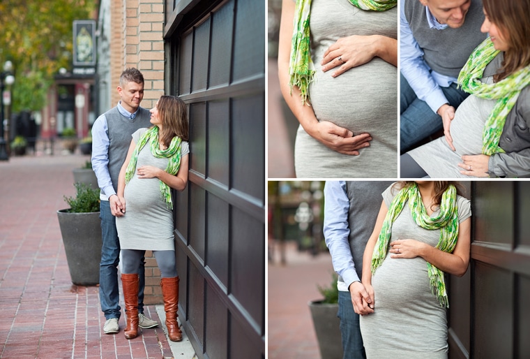 urban maternity photography in Vancouver gastown